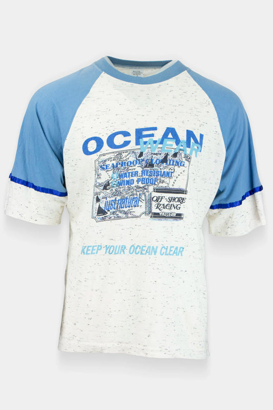 Ocean t-shirt wit