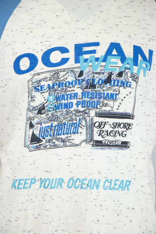 Ocean t-shirt wit