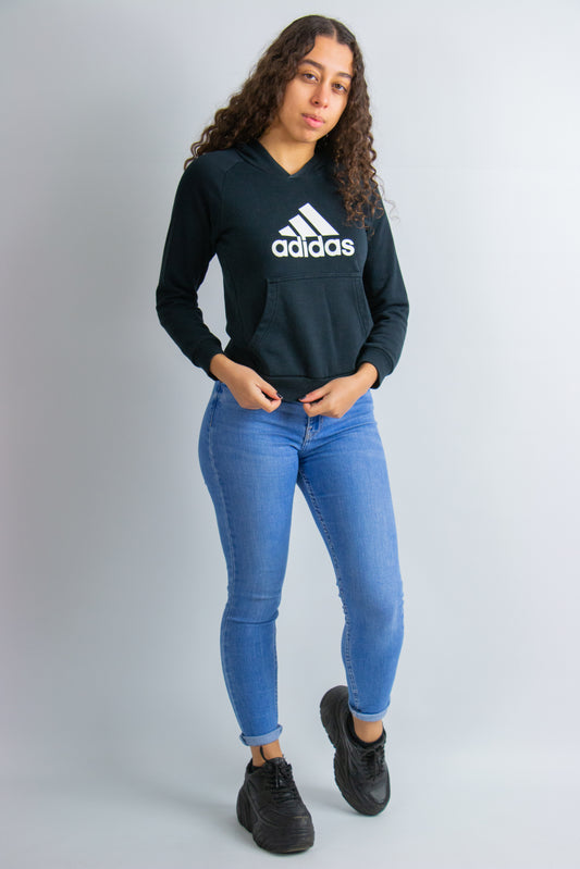 Adidas hoodie basic zwart