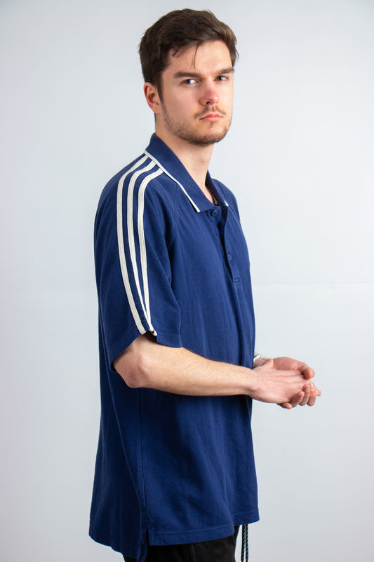 Adidas polo blauw