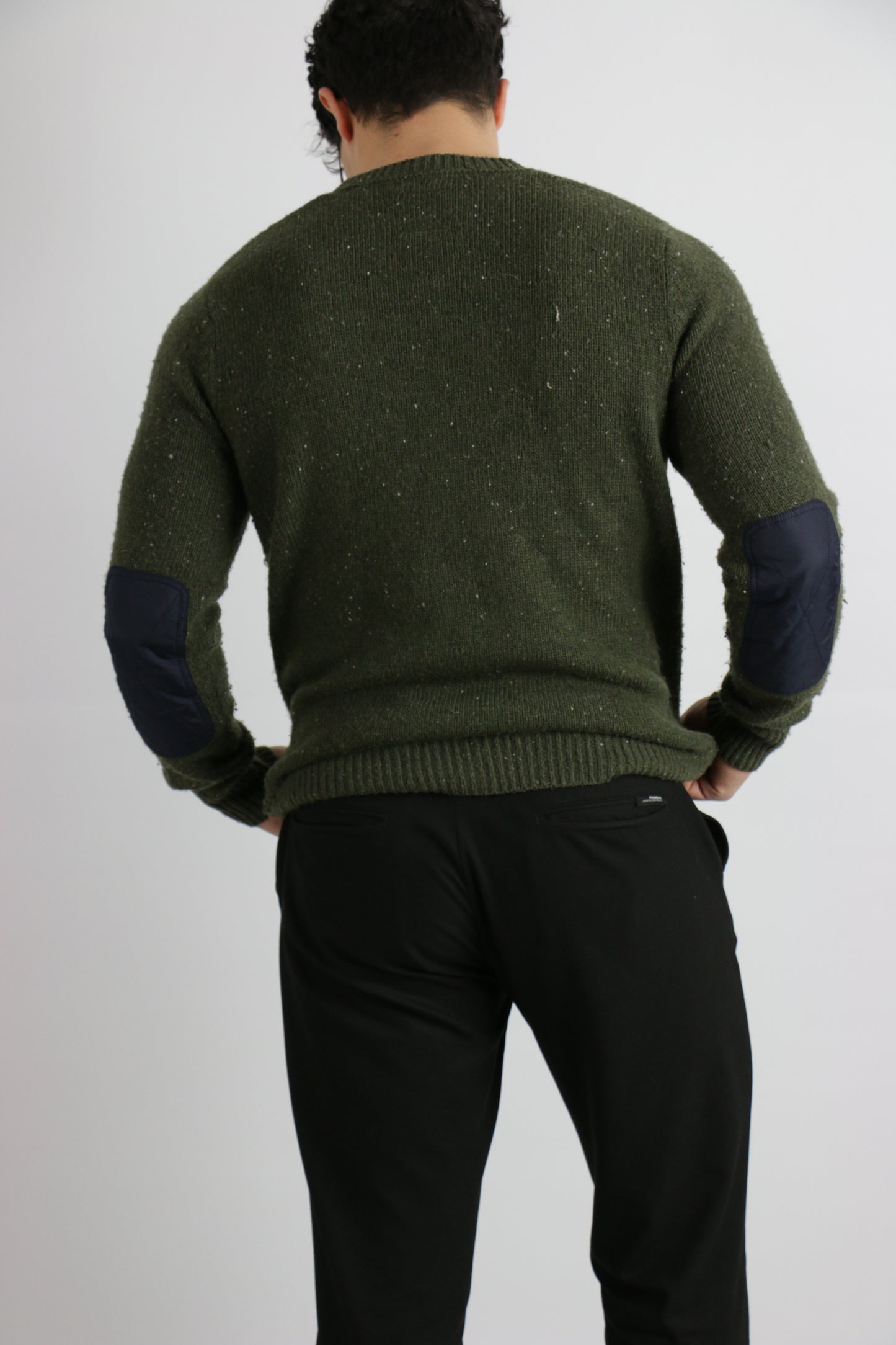 Casual sweater groen